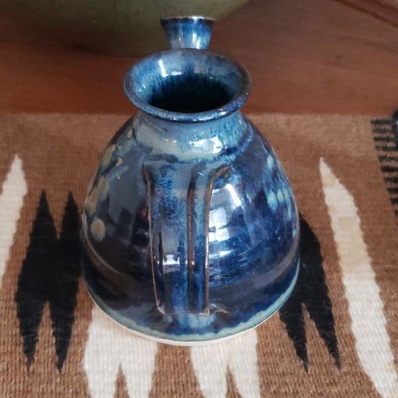 Vintage blue decorative teapot - Picture 4 of 6